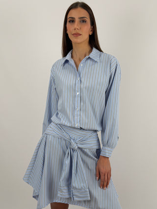 Camicia a Righe Azzurre e Bianche