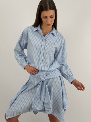 Camicia a Righe Azzurre e Bianche