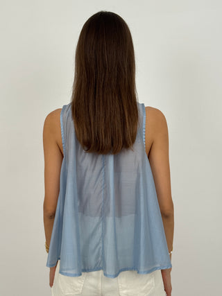 Canotta Ampia Mavy Azzurra