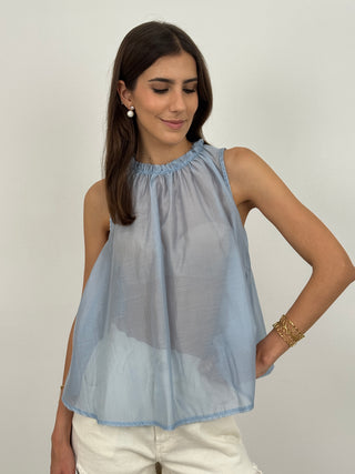 Canotta Ampia Mavy Azzurra