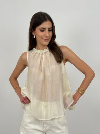 Canotta Ampia Mavy Crema