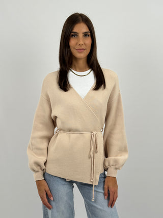 Cardigan Twist Beige