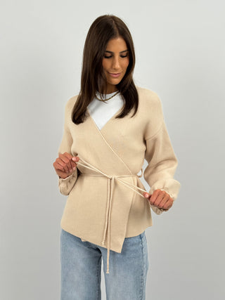 Cardigan Twist Beige