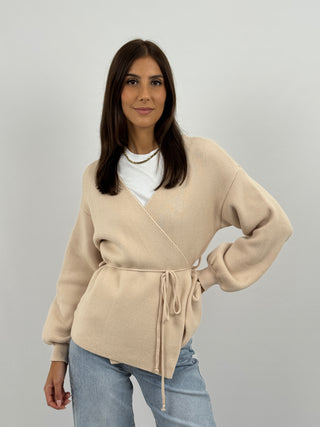 Cardigan Twist Beige