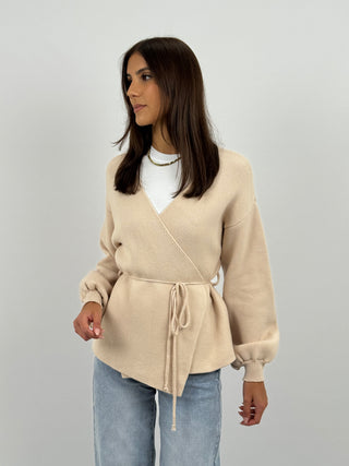 Cardigan Twist Beige