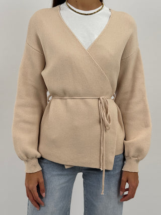 Cardigan Twist Beige