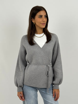 Cardigan Twist Grigio