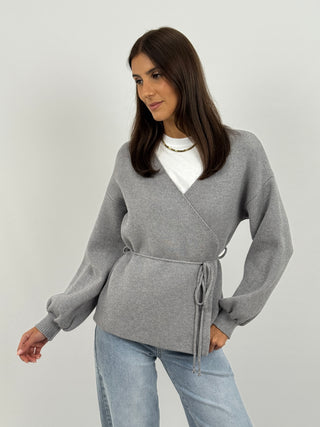 Cardigan Twist Grigio