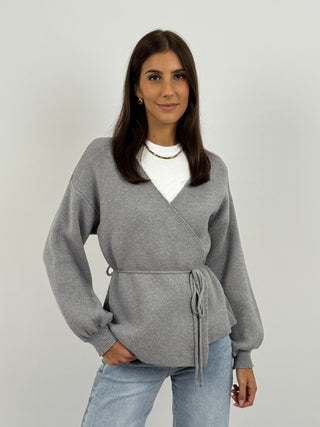 Cardigan Twist Grigio