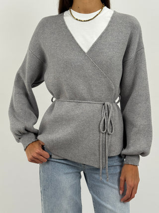 Cardigan Twist Grigio