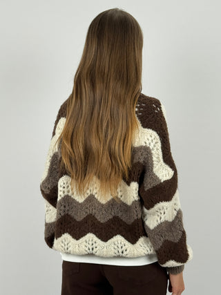 Cardigan a Righe