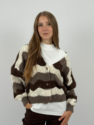 Cardigan a Righe