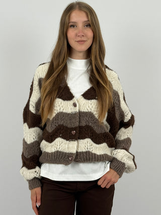 Cardigan a Righe