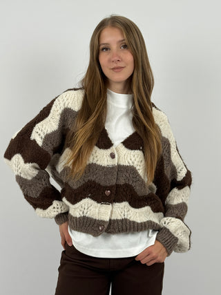 Cardigan a Righe