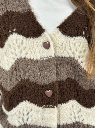 Cardigan a Righe