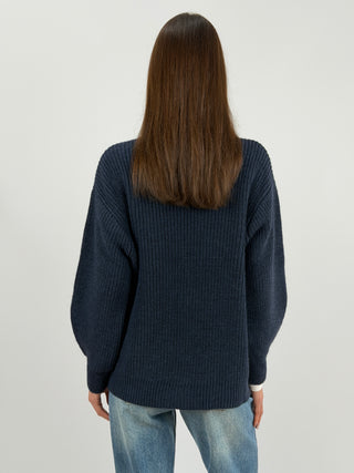 Cardigan Lumina in Maglia Blu