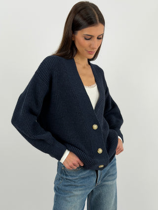 Cardigan Lumina in Maglia Blu