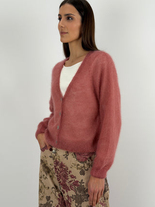 Kid Mohair Ultrafine Butter Cardigan