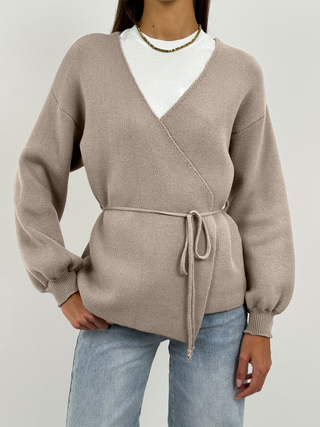 Cardigan Twist Sabbia