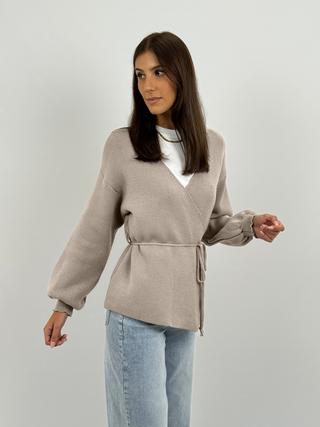 Cardigan Twist Sabbia