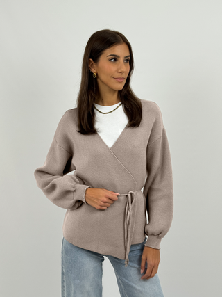 Cardigan Twist Sabbia