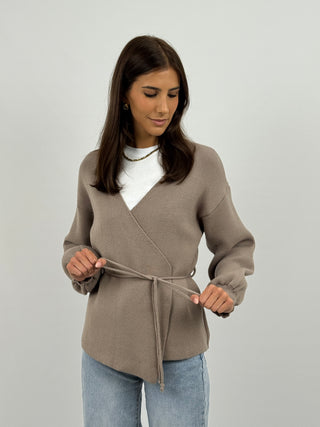 Cardigan Twist Sabbia
