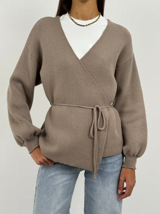 Cardigan Twist Sabbia