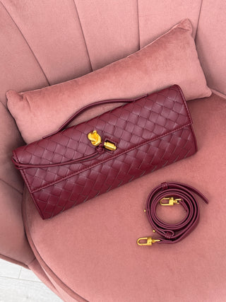 Clutch Aura Bordeaux