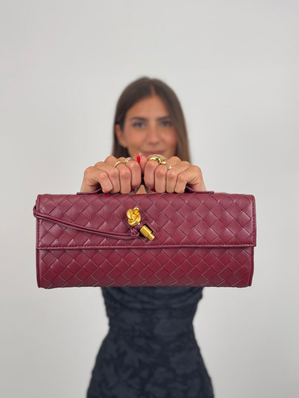 Clutch Aura Bordeaux