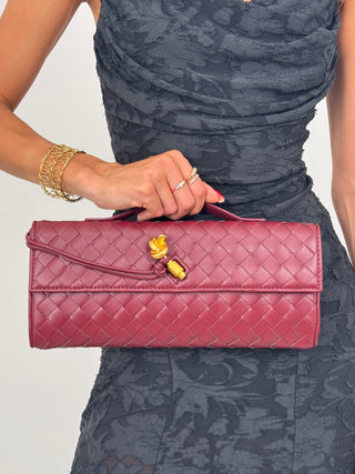 Clutch Aura Bordeaux