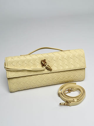 Clutch Aura Giallo Pastello