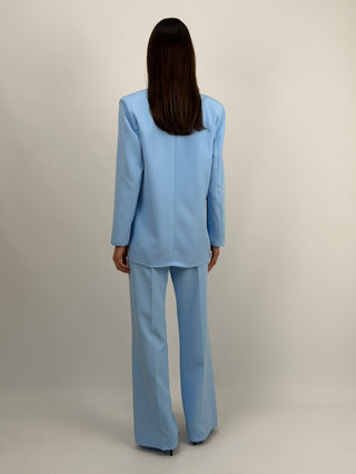 Completo Blazer Doppiopetto e Pantalone Azzurro