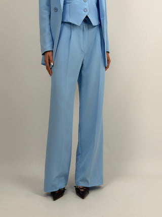 Completo Blazer Monopetto e Pantalone Azzurro