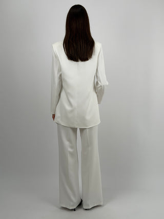 Completo Blazer Monopetto e Pantalone Bianco