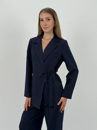 Tailleur con Laccio Laterale Love Blu