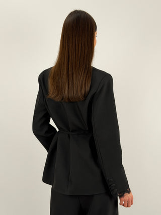 Tailleur con Pizzo Nero