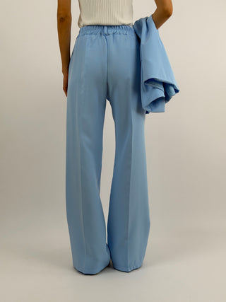 Completo Giacca con Spilla e Pantalone Azzurro