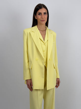 Completo Blazer Doppiopetto e Pantalone Giallo