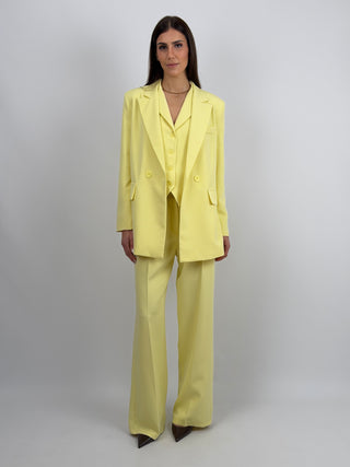 Completo Blazer Doppiopetto e Pantalone Giallo