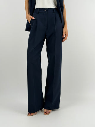 Completo Gilet con Spilla e Pantalone Blu