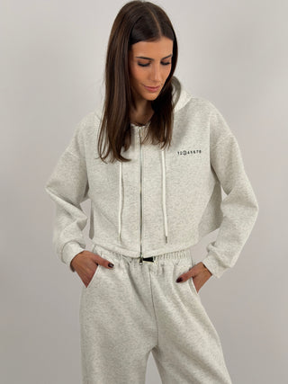 Tuta Numbers Felpa e Pantalone Grigia