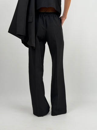 Completo Blazer con Cintura e Pantalone Nero