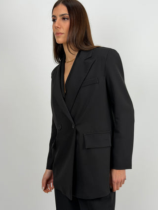 Completo Blazer Doppiopetto e Pantalone Nero