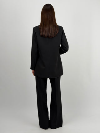 Completo Blazer Monopetto e Pantalone Nero