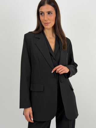 Completo Blazer Monopetto e Pantalone Nero