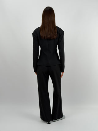 Completo Blazer Sfiancato e Pantalone Nero