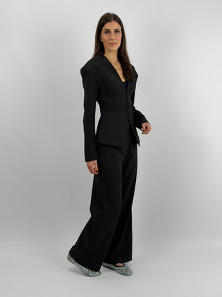 Completo Blazer Sfiancato e Pantalone Nero