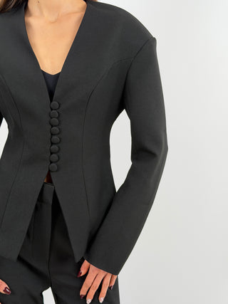 Completo Blazer Sfiancato e Pantalone Nero