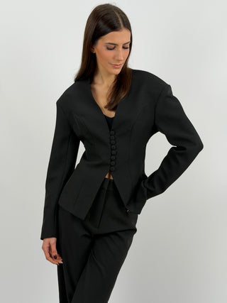 Completo Blazer Sfiancato e Pantalone Nero