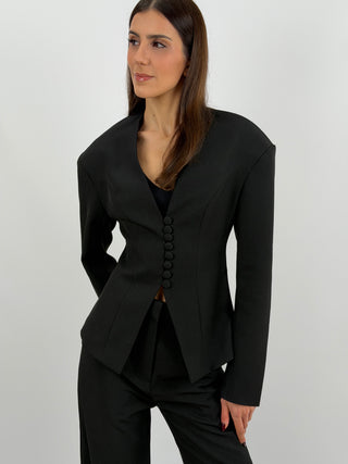Completo Blazer Sfiancato e Pantalone Nero